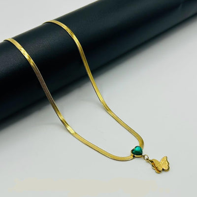 Stainless Steel Snake Chain Divine Drop Pandents