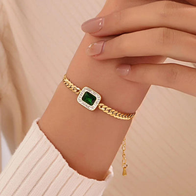 Snake Chain Embrel Green