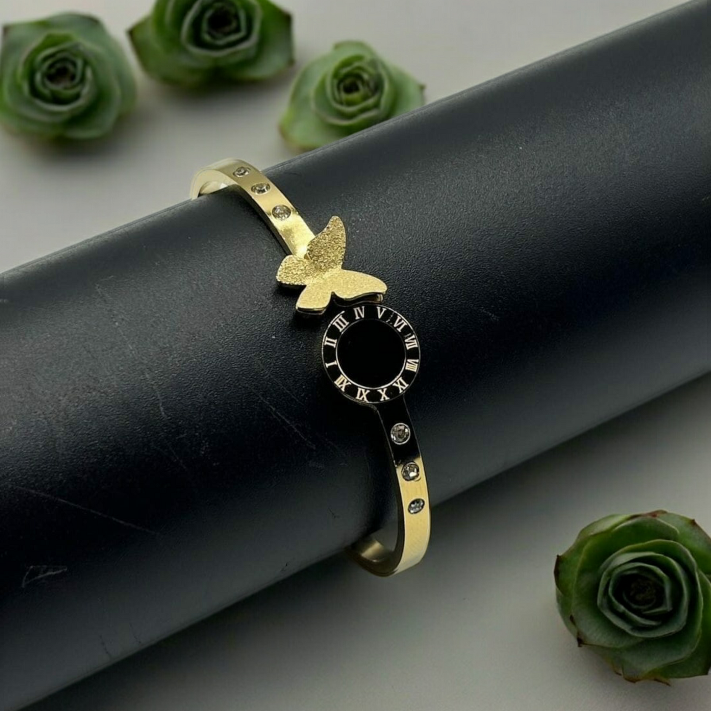 Stainless Steel Golden Butterfly Handcuff