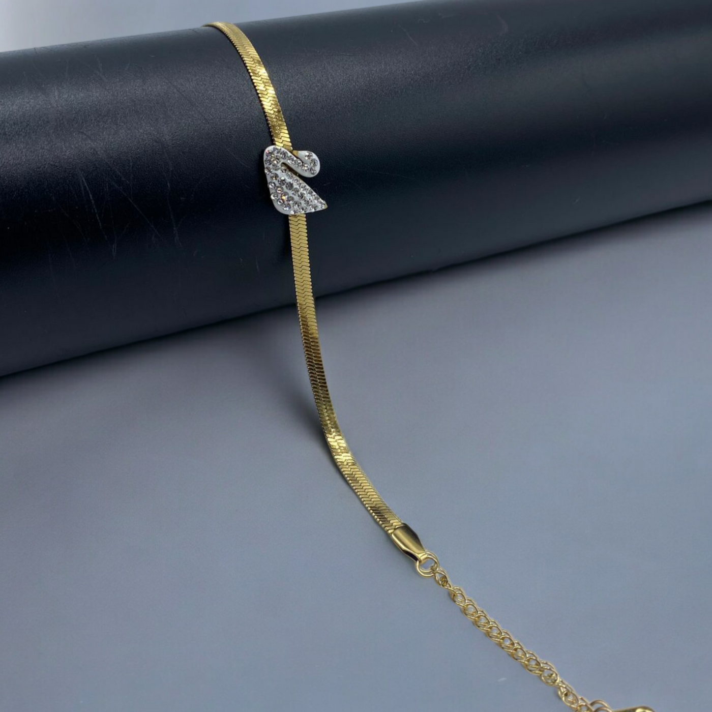 Stainless Steel White Swan Bracelet