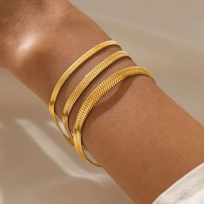 Plain Snake Chain Bracelet