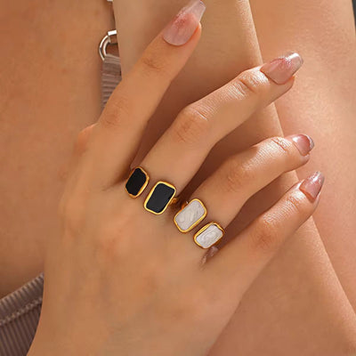 Premium Double Stone Rings