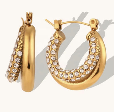 Double Elegance Hoops