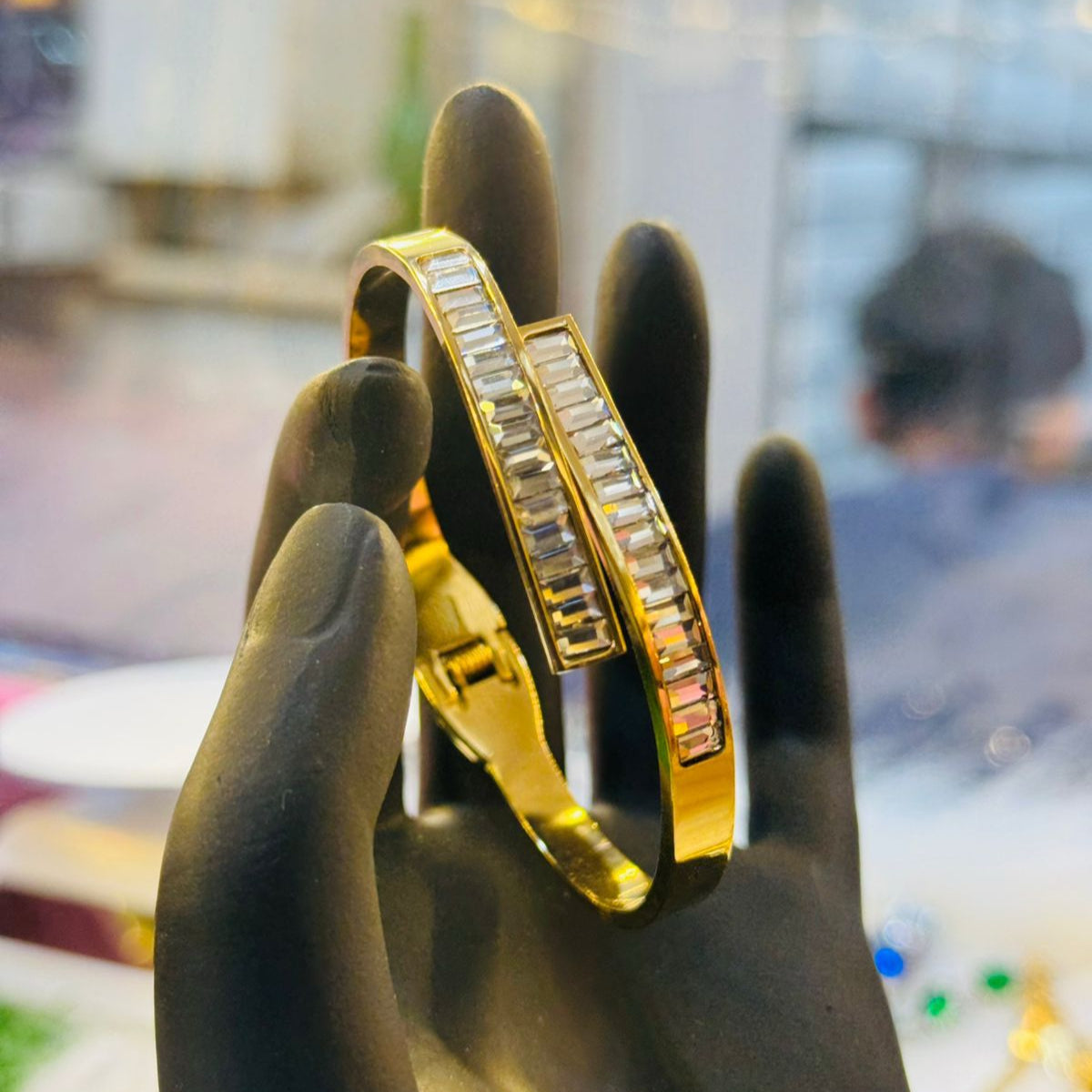 Stainless Steel All Crystal Luxe