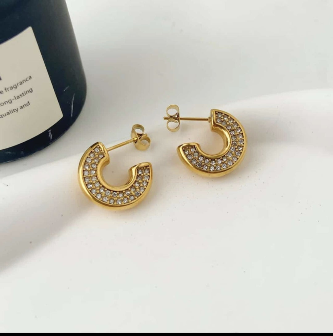 Luxury Twinkle Hoops