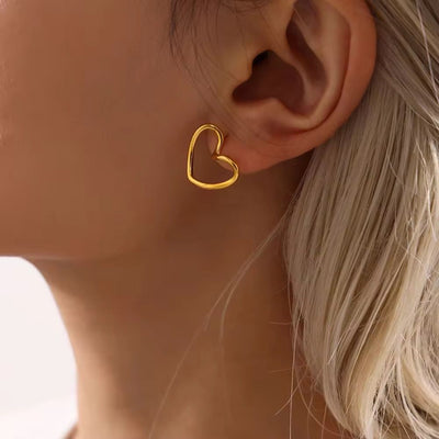 Twisted Heart Earings