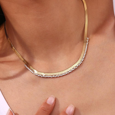 Luxe Snake Stone Pendant