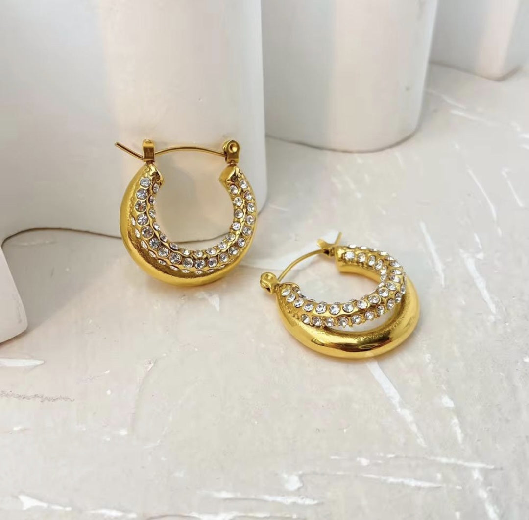 Double Elegance Hoops