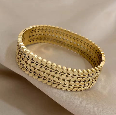 Golden Petals Cuff